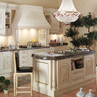 China Modern American Contemporary Solid Wood Cupboard Shaker Style Kitchen Kitchen Pantry Cabinets for sale