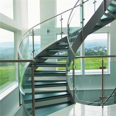 China Newest Factory Price Modern Wooden Staircase For House Fire Staircase Office Staircase Designs for sale