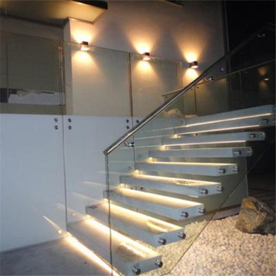 China Modern Exterior Straight Staircase Non Slip Stair Treads Wrought Iron Stair Elements for sale