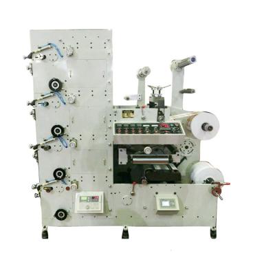 China Hotels Vertical Flexo Press Sticker Label 4 Color Flexo Printing Machine for sale