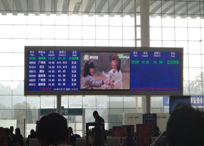 China WIFI / 3G P10 RGB Indoor Fixed LED Display For Airport / Station , Full Color LED Screen for sale