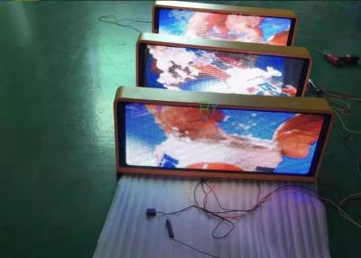 China Exposição de diodo emissor de luz da parte superior do táxi do painel do diodo emissor de luz do táxi da propaganda exterior que anuncia a caixa leve com controle de 4g/Wifi à venda