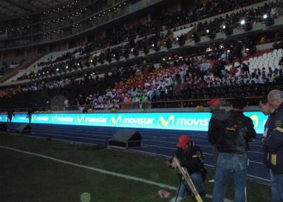 China Sport Stadium Perimeter LED Display P16 DIP / 2R1G1B Video LED Perimeter Screen for sale