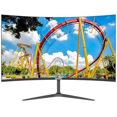 China Custom IPS 75Hz LED Display PC Monitor IPS 75Hz Full HD Size 12V Curved Computer Monitor Panel Modern 27 Inch Curved Computer Monitor Panel for sale