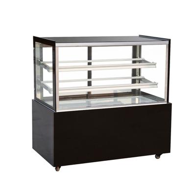 China Single-temperature Cold Food Showcase Display Cabinet Bread Bakery Refrigerator Cake Counter Pastry Refrigerator Cake Showcase for sale