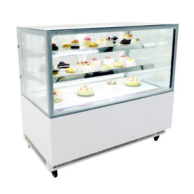 China Cold Single-temperature Food Bakery Counter Cabinet Pastry Cake Display Refrigerator Refrigerator Bread Showcase for sale