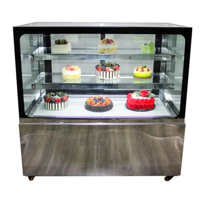 China Single-temperature Cold Showcase Bakery Counter Food Cabinet Cake Refrigerator Bread Fridge Pastry Display Candy Showcase for sale