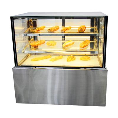 China Single-temperature Display Cake Cabinet Pastry Showcase Refrigerator Bakery Refrigerator Showcase Cold Food Bread Counter for sale