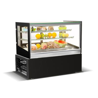 China Single-temperature Food Cabinet Showcase Bakery Show Cold Pastry Fridge Bread Refrigerator Cake Fridge Display Counter for sale