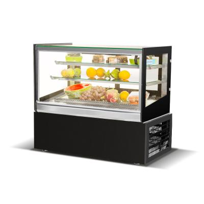 China Sweet Cold Showcase Refrigerator Cake Display Food Cabinet Single-temperature Bread Bakery Counter Counter for sale