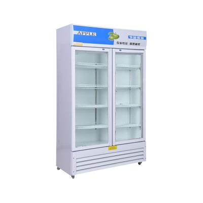 China Single-temperature Upright Commercial Beer Beverage Beer Cooler Freezer Door Glass Fridge Display Showcase for sale