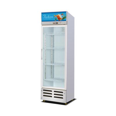 China Commercial Freezer Beer Glass Beverage Fridge Single-temperature Refrigerator Display Beverage Cooler Upright Refrigerator for sale