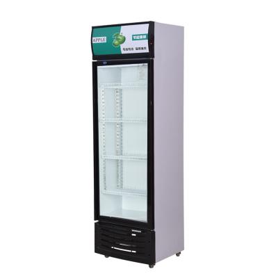 China Upright Commercial Beer Fridge Beverage Display Fridge Beverage Cooler Single-temperature Cooler Freezer Glass Door for sale