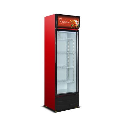 China Commercial Glass Door Freezer Single-Temperature Beer Fridge Upright Beverage Display Coolers for sale