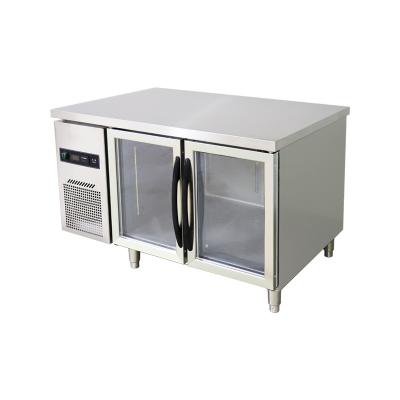 China Single-temperature Counter Fridge Freezer Worktable Bench Display Chiller Cooler Under Cold Counter Fridge Showcase for sale