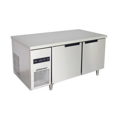 China Cooler Double-temperature Table Freezer Display Fridge Under Counter Fridge Prep Fridge Supermarket Freezers for sale