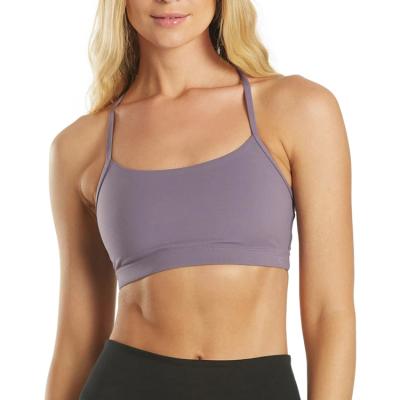 China OEM Breathable Custom Logos Active Fitness Wear Yoga Brushed Sports Bra For Women for sale