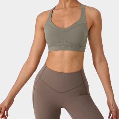 China Wholesale custom-made new high-printing sexy bra top model breathable quick-drying spandex yoga crop women's sports bra for sale