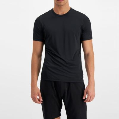 China High Quality Polyester Spandex Slim Fit Quick Dry Men's Breathable T-Shirts For Fitness for sale