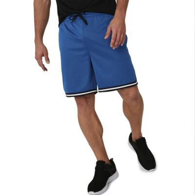 China Basketball Football Breathable Custom Sports Loose Fit Open Pockets Mens Mesh Shorts for sale