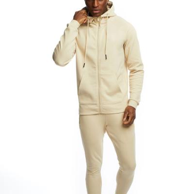 China Breathable Customize Classic Zipper Essential Full Body Hoodie Athletic Mens Fitness Tracksuits Sport Suit for sale