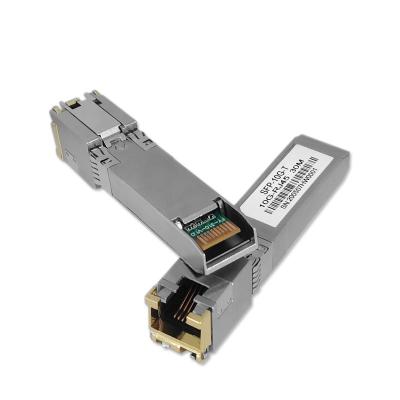 China 10Gb/s DDM Fiber Optic Module 30M Modulo RJ45 PIN Compatible Fiber Optic Transceiver Module Compatible with Huawei CISCO HST-SFP-10G-T for sale