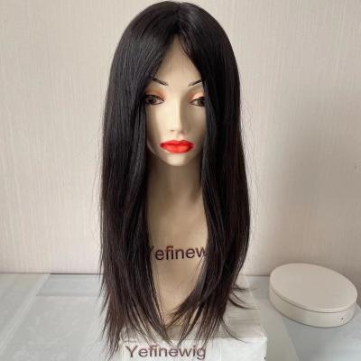 China Natural Virgin Jewish Hair Wig Body Wave Stock Color Front Lace for sale