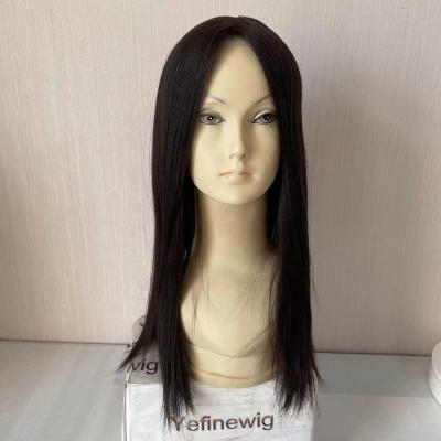 China Classic Straight Stock Silk Top Virgin European Kosher Hair Wigs European Jew for sale