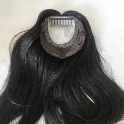 China Straight Stock Natural Color Hair Topper For Women for sale