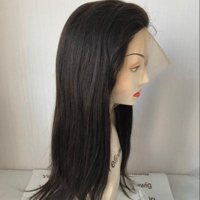 China Yefinewig Long Layered Stock Dark Brown Handtied Human Hair #2 Full Lace Wig for sale