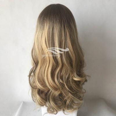 China Wholesale Natural Blonde Jewish Wigs Front Wave Hair Wig Kosher Lace for sale