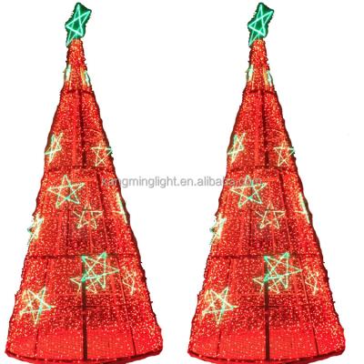 China Commercial Use 20ft 30ft 40ft Christmas Tree Landscape Festival Decoration Light Flashing Led Pattern for sale