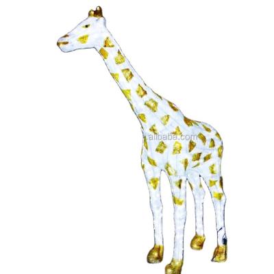 China Commercial Use Large 3d Pattern Light Giraffe Led Sculpture Holiday Decoration Lights Landscape Lights for sale