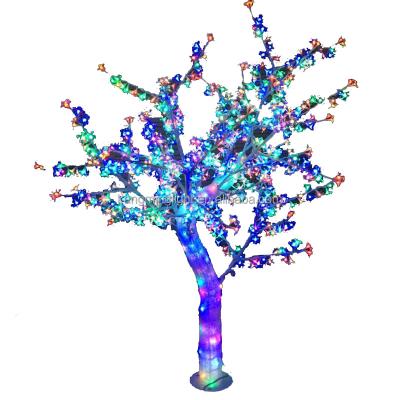 China Commercial Use Led Sakura Tree Landscape Sculpture Lead Acrylic Crystal Tree Display Cone Commercial Use Tree Palm for sale