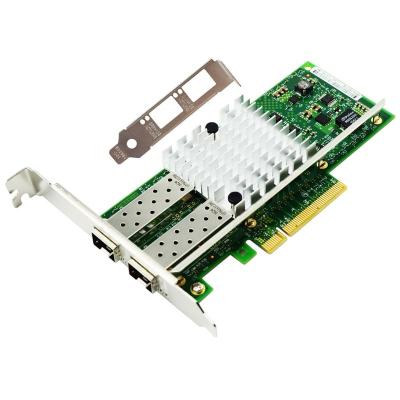 China PCI Express x8 port 10Gbps dual server SFP+ network interface card compatible with X520-DA2 for sale