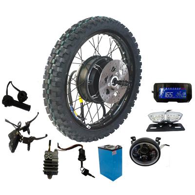 China 19inch Hub Motor Motorbike Electric Wheel Electric Motorcycle Kit With Lithium Battery BD-15 for sale