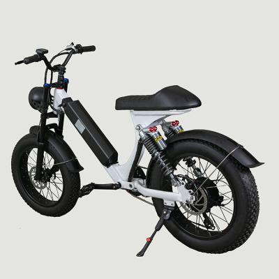 China New Moped Aluminum Alloy Style Double Suspension Fat Tire Electric Bicycle Like Motorcycle Ebike For Beach Snow for sale