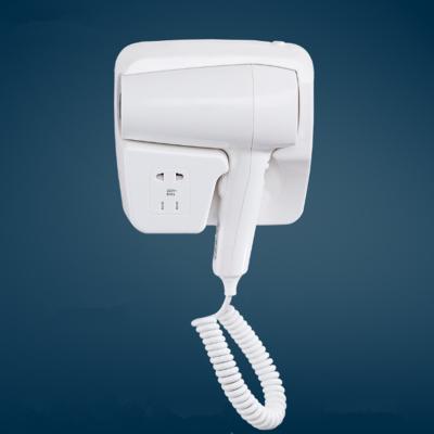 China Other ABS Plastic Professional Manufacturer Hotel Wall Mounted High Power Electric Hair Dryer With Plug For Charging for sale