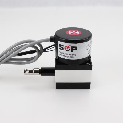 China Position Detection Analog Output Travel Sensor 25mm Suction Wire Encoder Sensor for sale