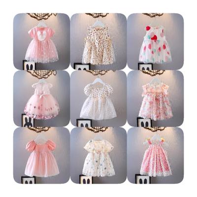 China Anti-wrinkle 2-14 Years Baby Dress Princess Party Lace Wedding Ball Gown Design Child Birthday Embroidery Toddler Girl Dress for sale