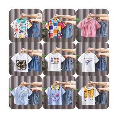 China 2022 new summer other children's short sleeve pure cotton set 2-14 years children's short sleeve factory wholesale for sale