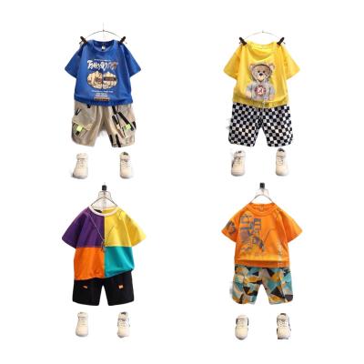 China Other Spring Summer Kids Clothes Sets Kid Boys Print T-shirt +Shorts Shorts Set Of 2 Pcs Kid Costume Boys Clothes for sale