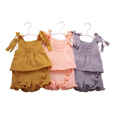 China Other High Quality Cotton Short Sleeve Two Piece Set For Kids Aged 2-14 for sale