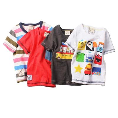 China 2022 Summer Anti-Shrink Children Clothes Cute Cartoon Print Fashion Boys T-Shirt for sale