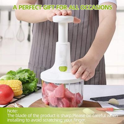 China Sustainable High Quality Spiral Vegetable Cutter Multifunction Vegetable Fruits Cutter With Drain Basket for sale