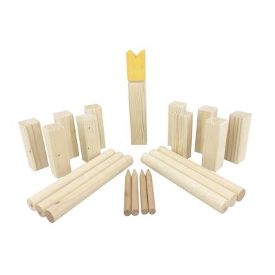 China Wholesale cheap outdoor wooden yard game pine wood kubb for throwing for sale