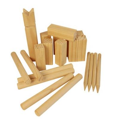 China Kubb Wooden Kubb Outdoor Funny Custom Wooden Kubb And Indoor Play Set for sale