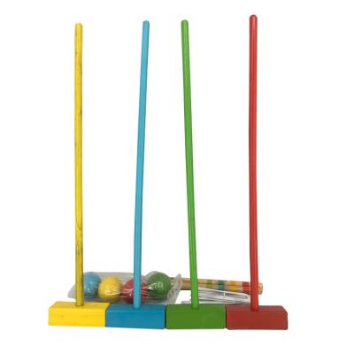 China Sports Toy Garden Croquet With Wooden Balls And Wooden Croquet Ball Set for sale