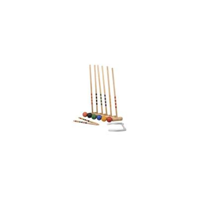 China High Quality Professional Designed Wooden 6 Players Custom Croquet Garden Game Wooden Croquet Set For Outdoor Game for sale