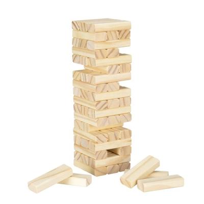 China Giant Wooden Construction Toy Building Blocks Classic Branded Tumbling Lawn Games Stacking Game for sale